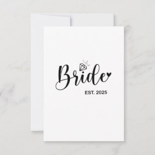 Bride 2025 Frühjahrsheirat Dankeskarte
