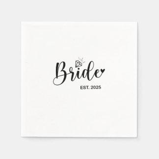 Bride 2025 Frühjahrsheirat Serviette