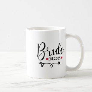 Bride 2025 Wedding Matching Mrs. Est 2025 Verheira Kaffeetasse