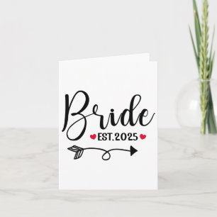 Bride 2025 Wedding Matching Mrs. Est 2025 Verheira Karte