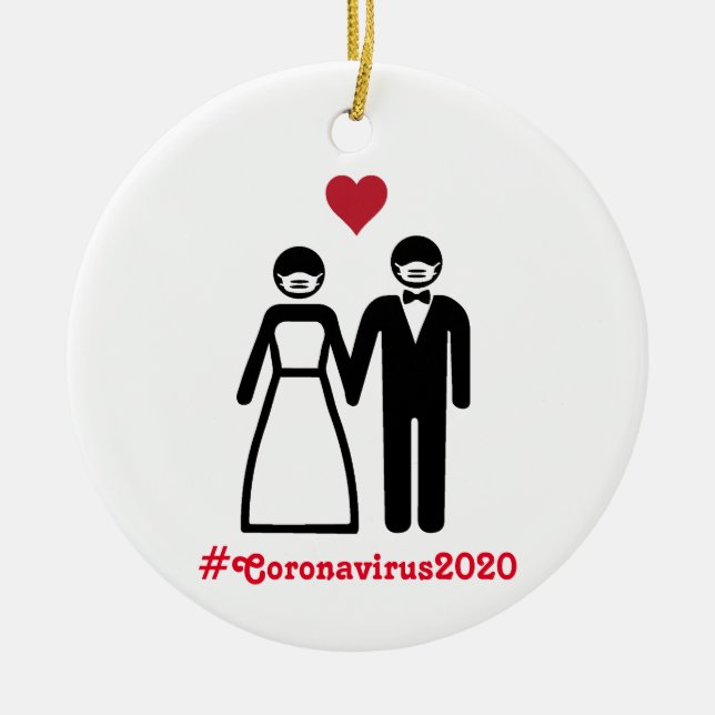Bride And Groom | Coronavirus Ornament (Vorne)