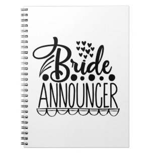 Bride Announcer Notizblock
