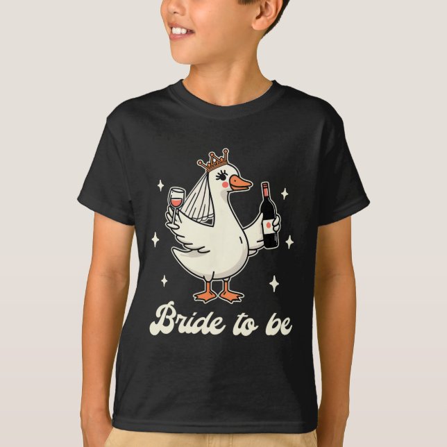 Bride Babe Brautparty Wedding Albern Gänsebride T-Shirt (Vorderseite)