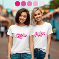 Bride Babe Tribe T - Shirt Bachelorette Retro T-Sh