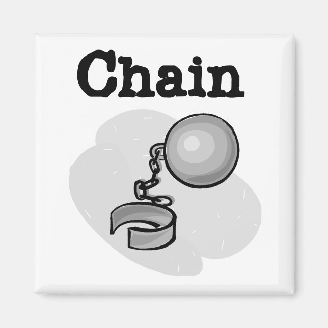 Bride Ball und Kettenhemden und Geschenke Magnet (Vorne)