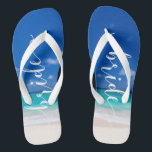 Bride Beach Wedding Beautiful Ocean Surf Flip Flops<br><div class="desc">Dieses Design wurde durch digitale Kunst erstellt und kann personalisiert werden, indem Sie auf den Knopf Anpassen klicken und die Farbe ändern, einen Namen, Initialen oder Ihre Lieblingssprache hinzufügen. Kontaktieren Sie mich unter colorflowcreations@gmail.com , wenn Sie dieses Design für ein anderes Produkt haben möchten. Kaufen Sie meine originale abstrakte Acrylmalerei...</div>