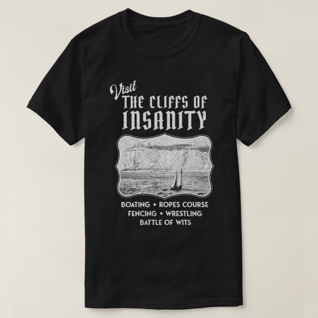 Bride Besuchen Sie die Klippen der Wahnsinn T-Shirt (Design vorne)