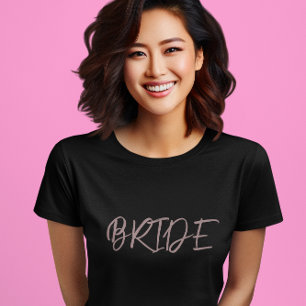 Bride Black Wedding T-Shirt