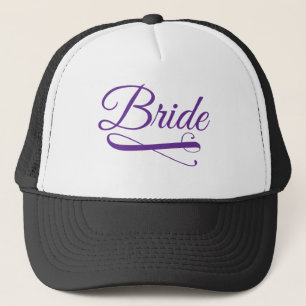 Bride Blühte Lila Truckerkappe