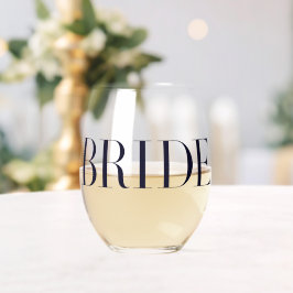 Bride Bridal Bridge soll Weinglas Ohne Stiel