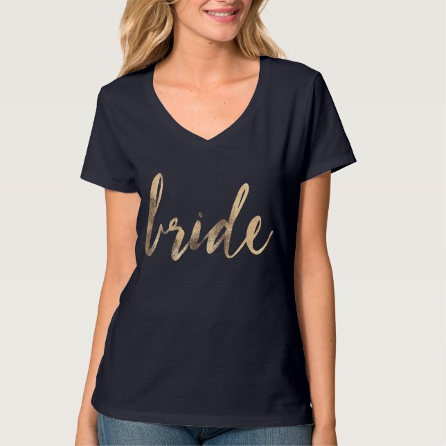 Bride| Bride Tribe | Glossy T-Shirt (Vorderseite)
