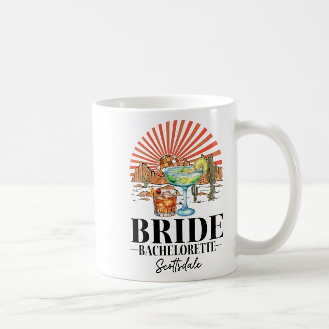 Bride Bridesmaid Bride Squad Scottsdale Bacheloret Kaffeetasse (Rechts)