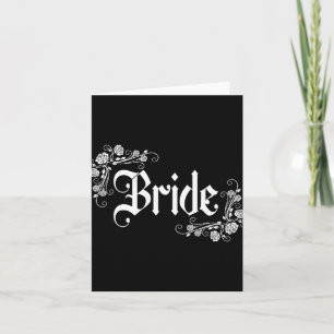 Bride Bridesmaid Let's Go Girls 2024 Gothic Bachel Karte