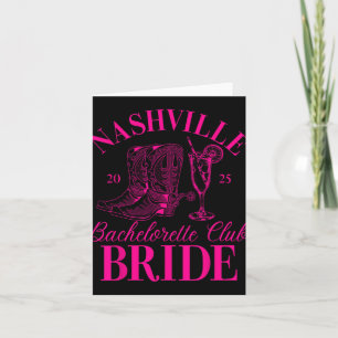 Bride Bridesmaid Nashville Bachelorette Bridal Par Karte