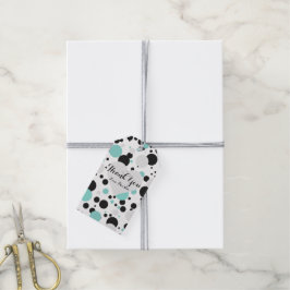 BRIDE & Bridesmaids Aquamarin Polka Dots Tiara Par Geschenkanhänger