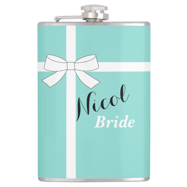BRIDE & Bridesmaids Bridge zum Brautparty Flachmann (Vorderseite)