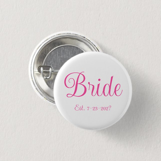 Bride Button (Vorne & Hinten)