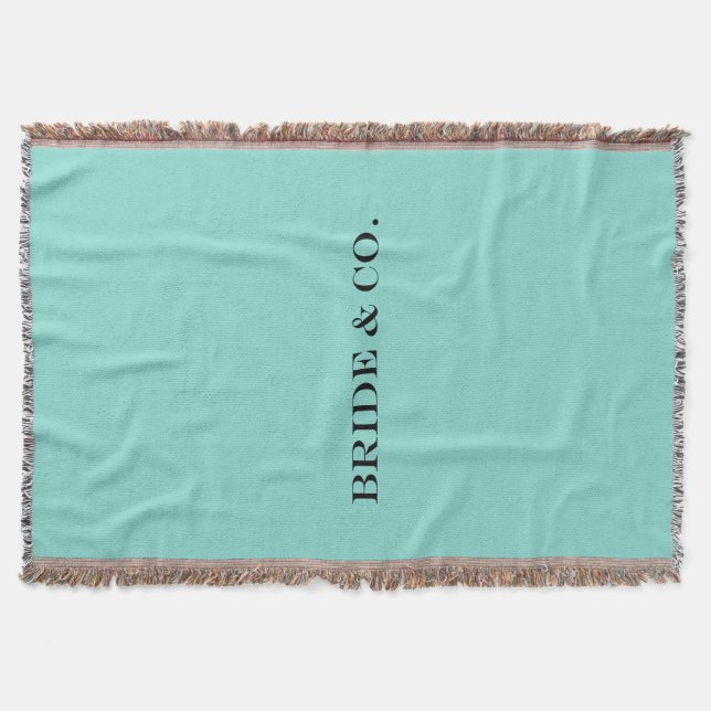 BRIDE CO Aquamarin Blue Wedding Brautparty Room De Decke (Vorderseite)