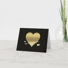 Bride Co Black & Gold Wedding Party Persönliche No Karte