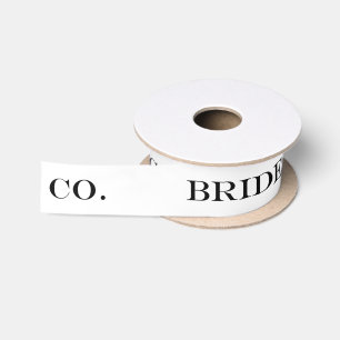 BRIDE & CO. Braut zu Party Dusche Party Band Satinband