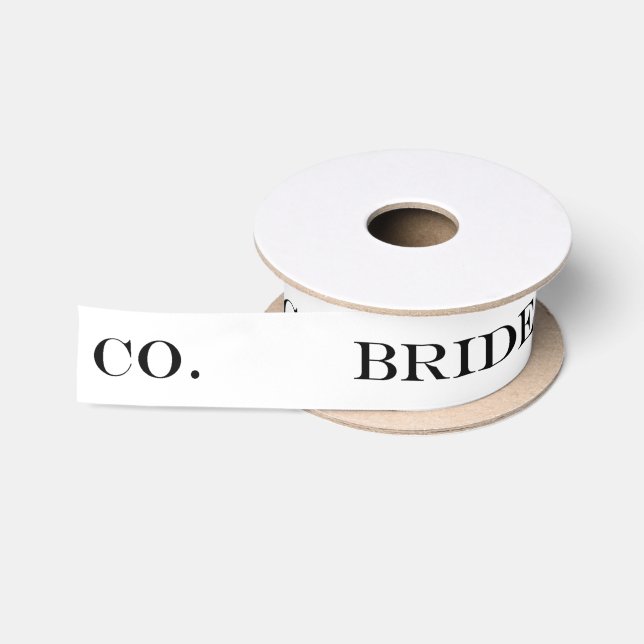 BRIDE & CO. Braut zu Party Dusche Party Band Satinband (Spule)
