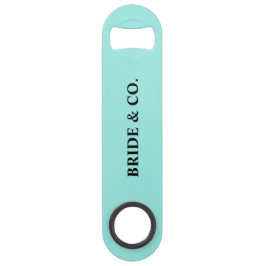 Bride & Co. Bridal Shower Turquoise Speed Flaschenöffner