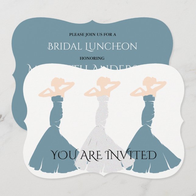 BRIDE CO Cornflower Blue Be My Bridesmaid Party Einladung (Vorne/Hinten)