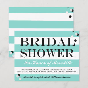 Bride Co Little Black Dress Aquamarin Blue Dusche  Einladung