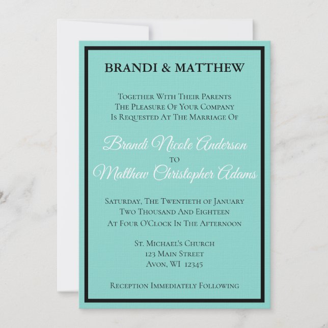 Bride & Co Wedding Suite Moderne Zeremonie (Vorderseite)