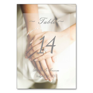 Bride Diamant Ring bearbeitbare Hochzeitsstiftung  Tischnummer