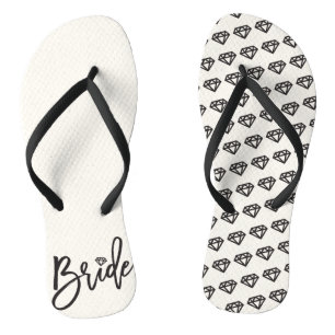 Bride Diamonds Brautparty Hochzeit Flip Flops