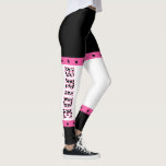 Bride Disco Cowgirl Junggeselinnen-Abschied Leggings<br><div class="desc">Achten Sie darauf,  dass jeder weiß,  wer die Braut in Ihrem Disco Cowgirl-Thema Junggeselinnen-Abschied mit diesen Leggings. Sie haben ein rosa,  schwarz-weißes Farbschema,  wobei das Wort BRIDE in lustigen Schwarz-Weiß-Kuh gemusterte Buchstaben versteckt.</div>