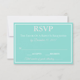 BRIDE - eine Touch der klassischen Hochzeitssuite RSVP Karte