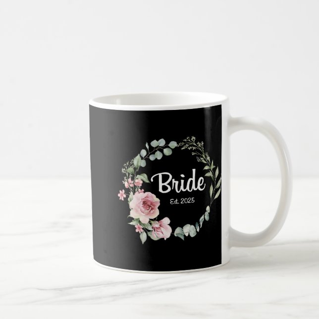 Bride Est. 2025 Bridal Wedding Matching Geschenke  Kaffeetasse (Rechts)