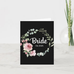 Bride Est. 2025 Bridal Wedding Matching Geschenke Karte