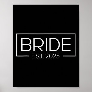 Bride Est. 2025 Ehefrau Bachelorette Part Poster