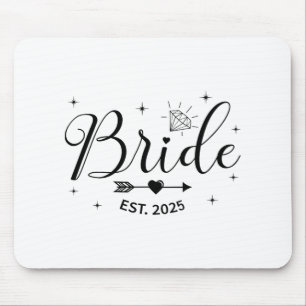 Bride Est. 2025 Frau Ehefrau Bachelorette Par Mousepad
