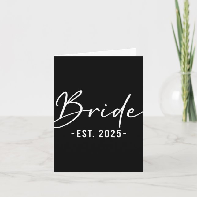 Bride Est. 2025 - Matching Getting Ready Bride Gro Karte (Vorderseite)