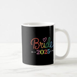 Bride Est 2025 Verheiratet Wedding Brautparty Bach Kaffeetasse