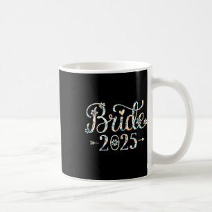 Bride Est 2025 Verheiratet Wedding Brautparty Bach Kaffeetasse