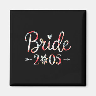 Bride Est 2025 Verheiratet Wedding Brautparty Bach Magnet