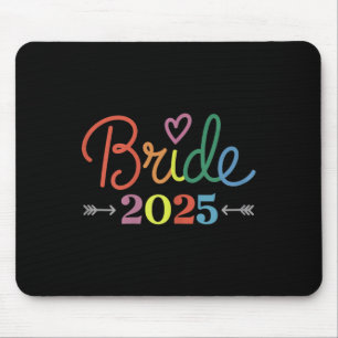 Bride Est 2025 Verheiratet Wedding Brautparty Bach Mousepad