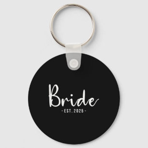 Bride Est 2025 Verheiratet Wedding Brautparty Bach Schlüsselanhänger