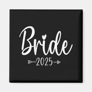 Bride Est 2025 Wedding Brautparty Magnet