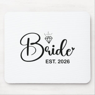 Bride Est. 2026 Frau Ehefrau Bachelorette Par Mousepad