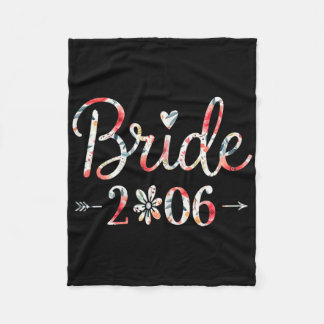 Bride Est 2026 Verheiratet Wedding Brautparty Bach Fleecedecke