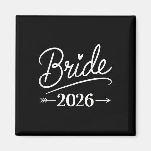 Bride Est 2026 Verheiratet Wedding Brautparty Bach Magnet