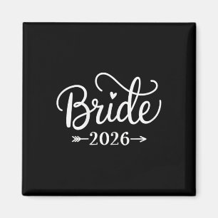 Bride Est 2026 Verheiratet Wedding Brautparty Bach Magnet