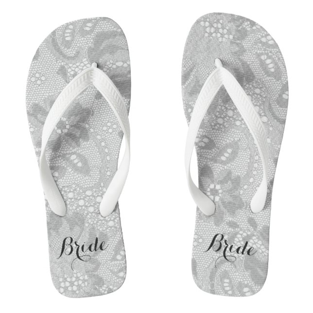 Bride Flip Flops (Fußbett)