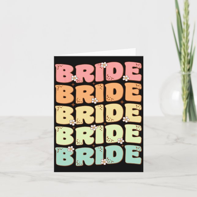 Bride Future Frau Brautparty Wedding Bachelorette Karte (Vorderseite)